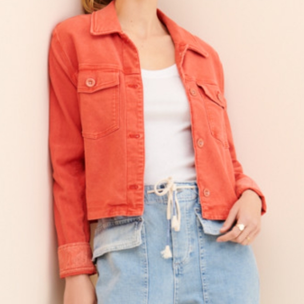 Anthropologie Marilee Trucker Jacket